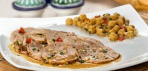 Posta Branca com Grão de Bico